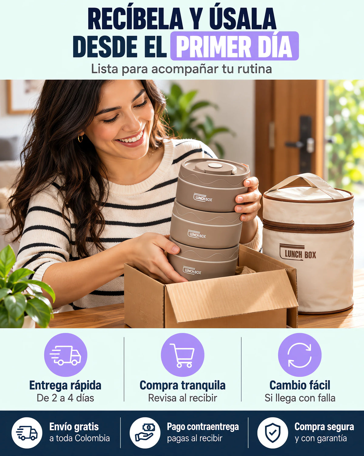 Lonchera Térmica en Acero Inoxidable 304: Comida Caliente en Todo Momento 🔥