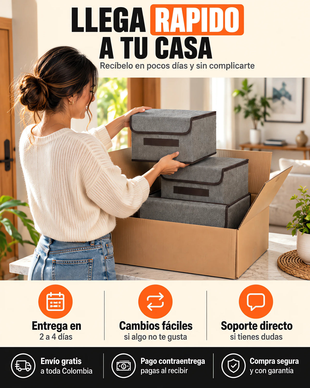 Combo x3 Cajas Organizadoras