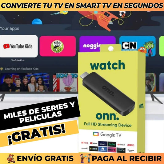 Convertidor Smart TV de Google con Control (Incluye XUPER TV)