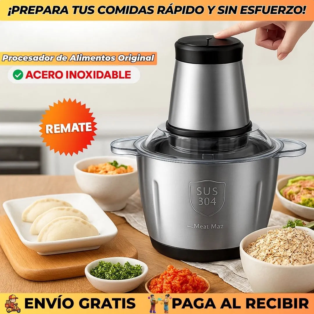 Procesador de Alimentos Original en Acero Inoxidable