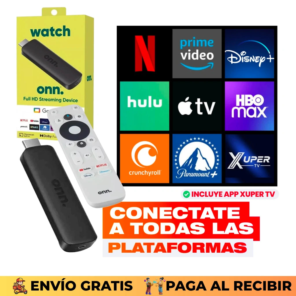 Convertidor Smart TV de Google con Control (Incluye XUPER TV)