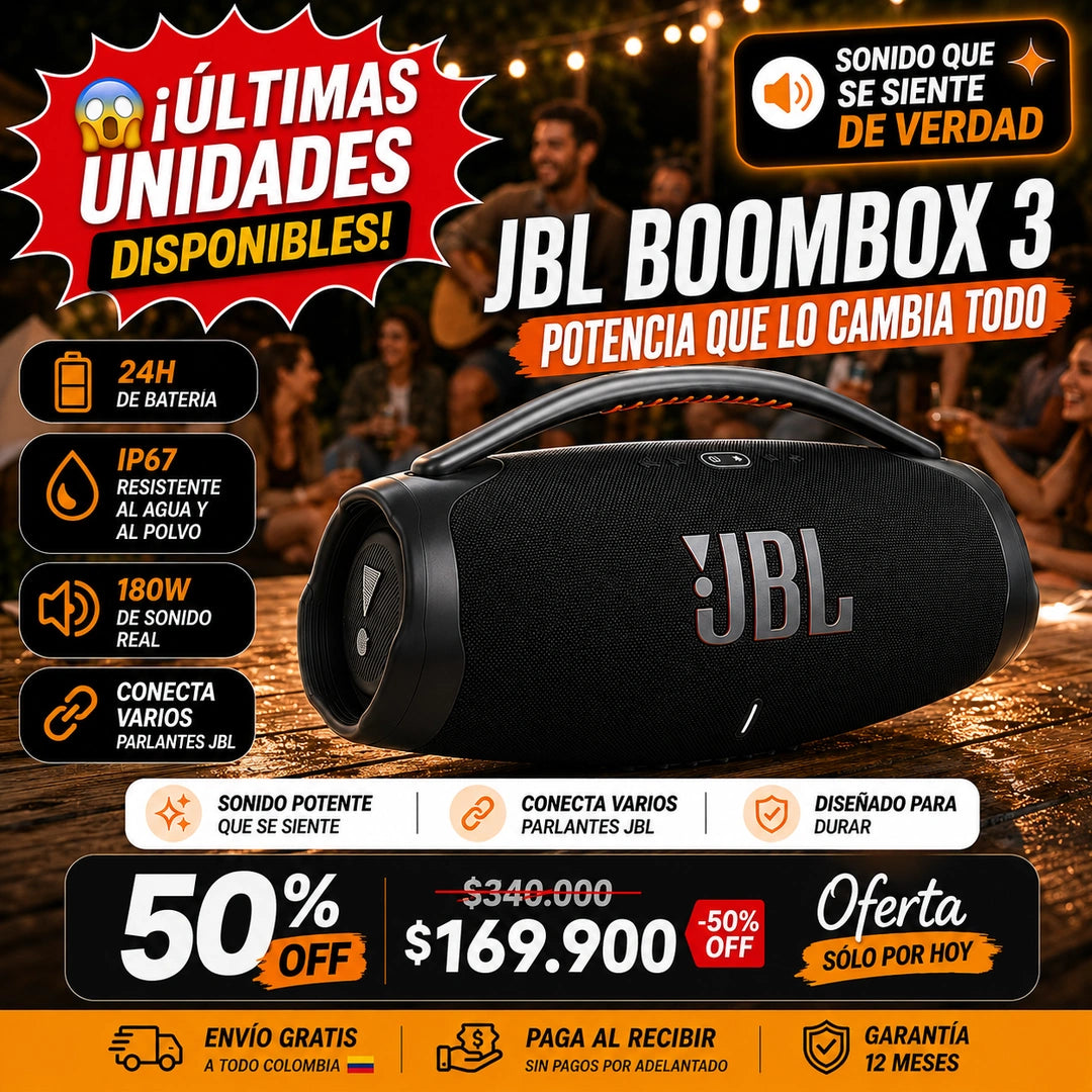 Parlante JBL Boombox 3: Sonido Superior 🔊