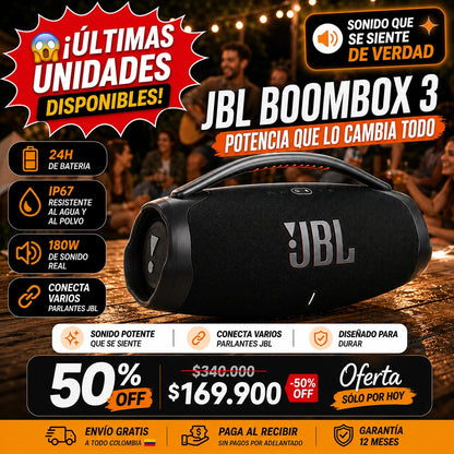 Parlante JBL Boombox 3: Sonido Superior 🔊