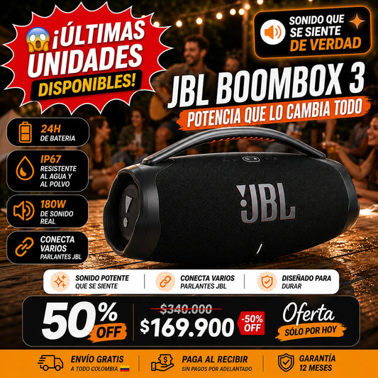 Parlante JBL Boombox 3: Sonido Superior 🔊