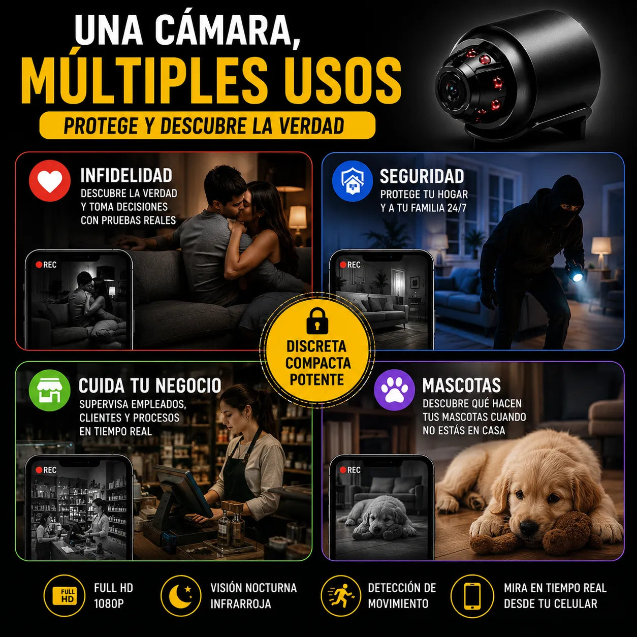 Mini Cámara Espía: Descubre la VERDAD 📹👀