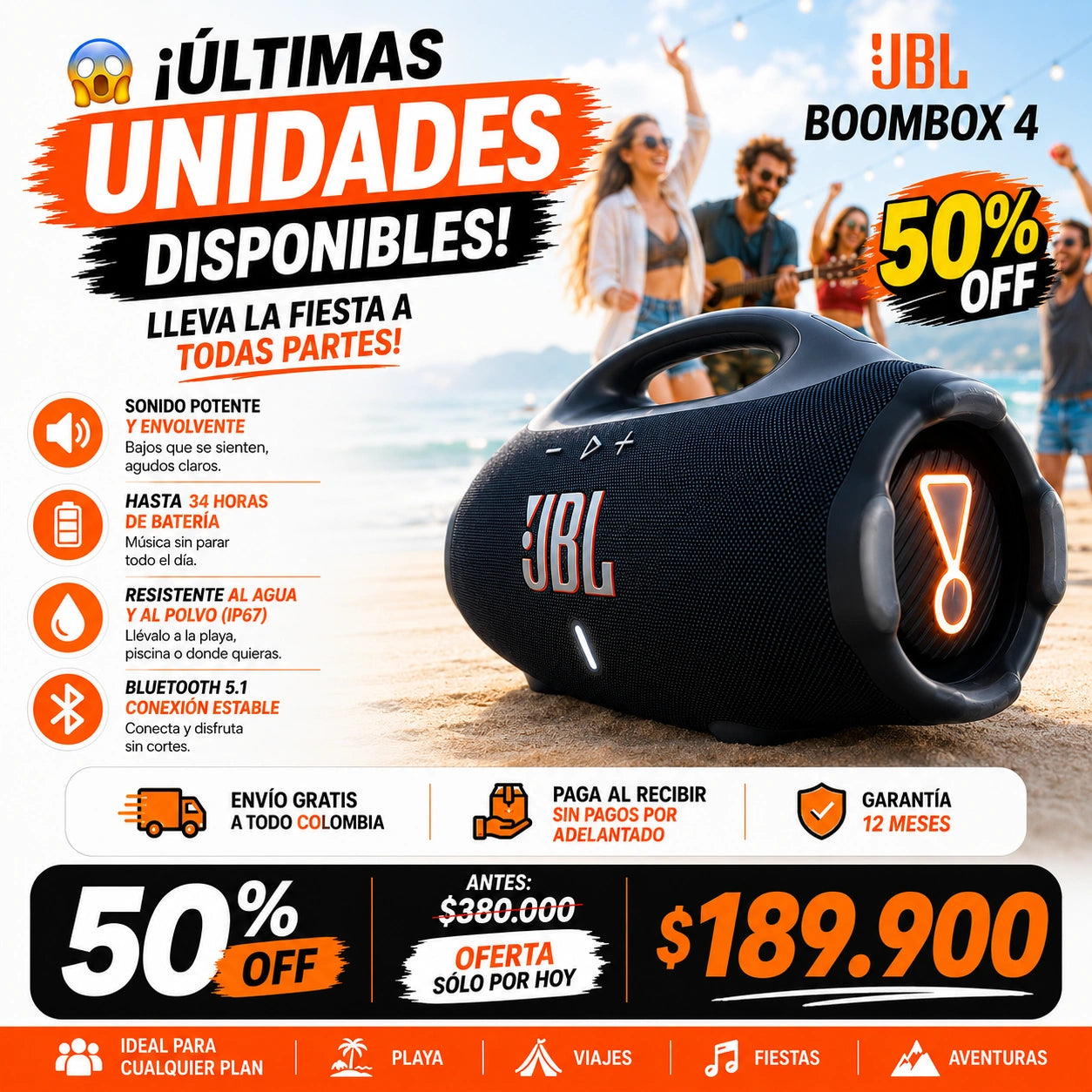 Parlante JBL Boombox 4