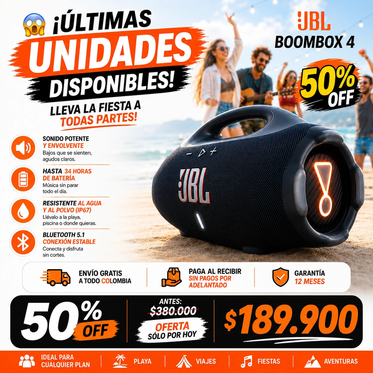 Parlante JBL Boombox 4