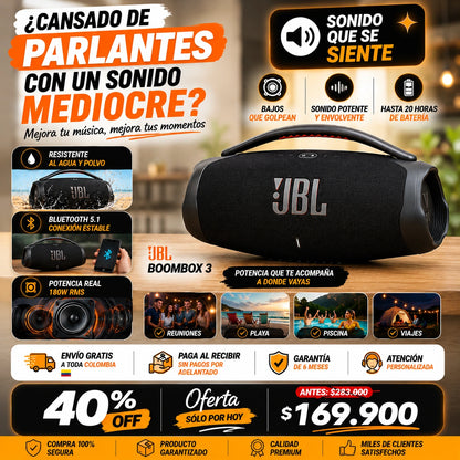 Parlante JBL Boombox 3: Sonido Superior 🔊