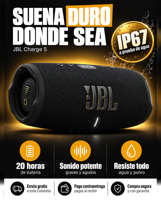 Parlante JBL Charge 5: Sonido Superior 🎶
