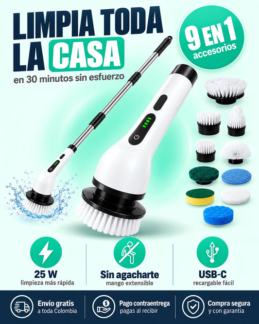 Cepillo Multifuncional 9 En 1 Eléctrico