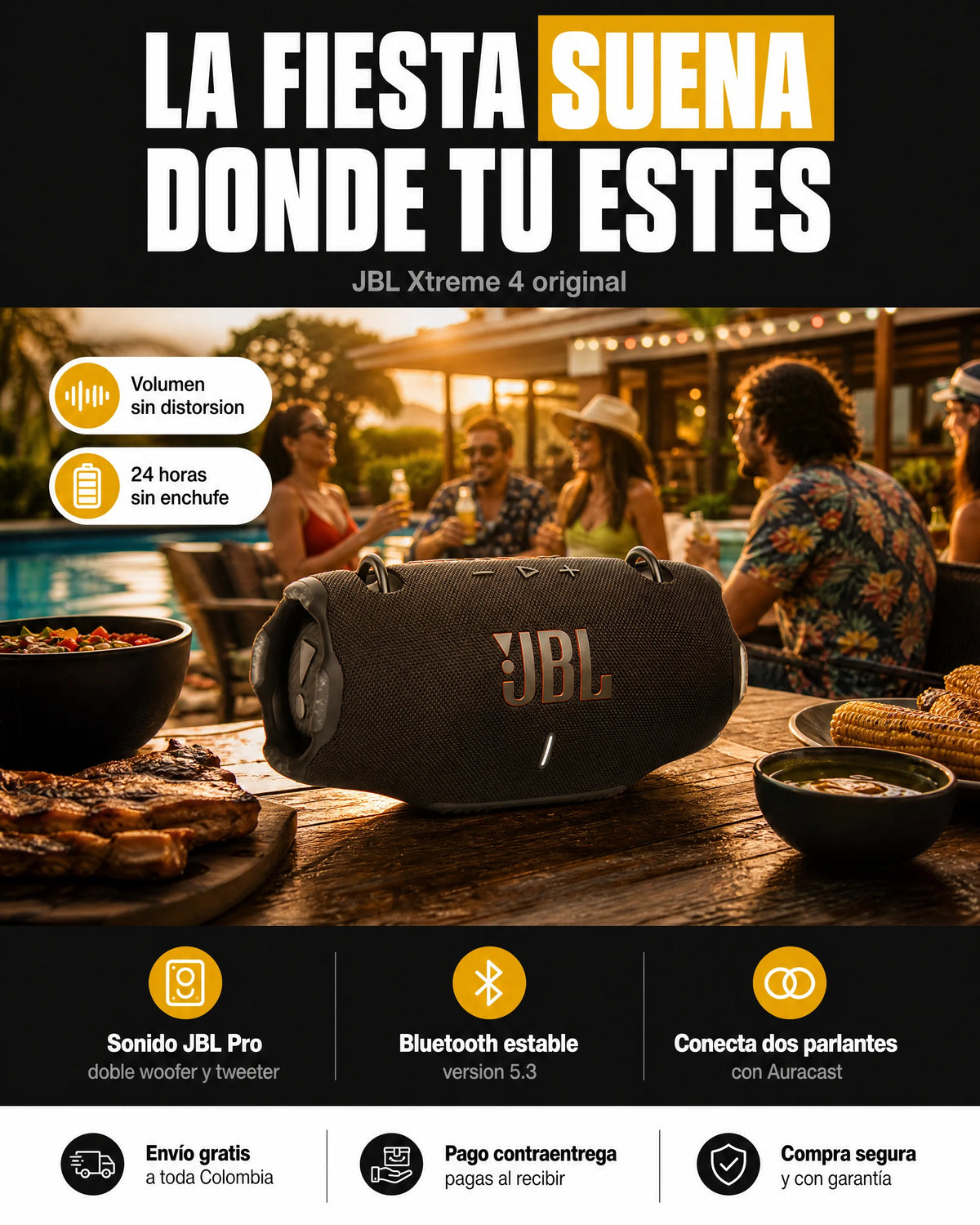 Parlante JBL Xtreme 4: Sonido Superior 🎶