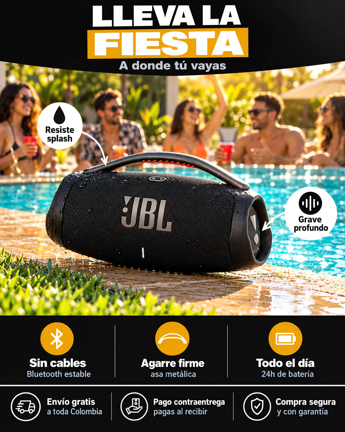 Parlante JBL Boombox 3: Sonido Superior 🔊