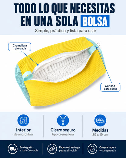 Funda MicroFibra Para Lavar Zapatos Sin Dañarlos 👟
