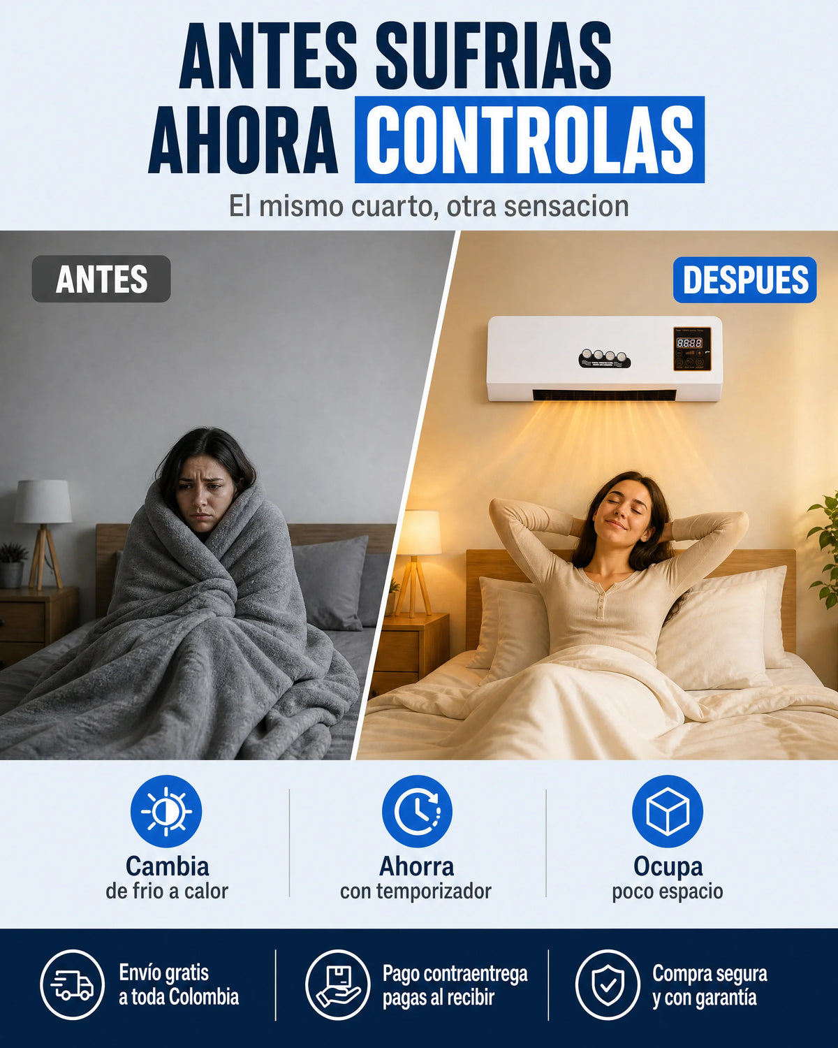Aire Acondicionado Portatil Frio y Calor