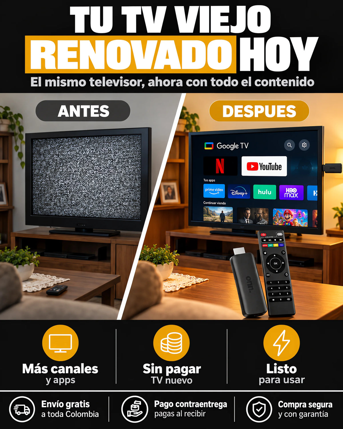 Convertidor Smart TV de Google Con MagisTV