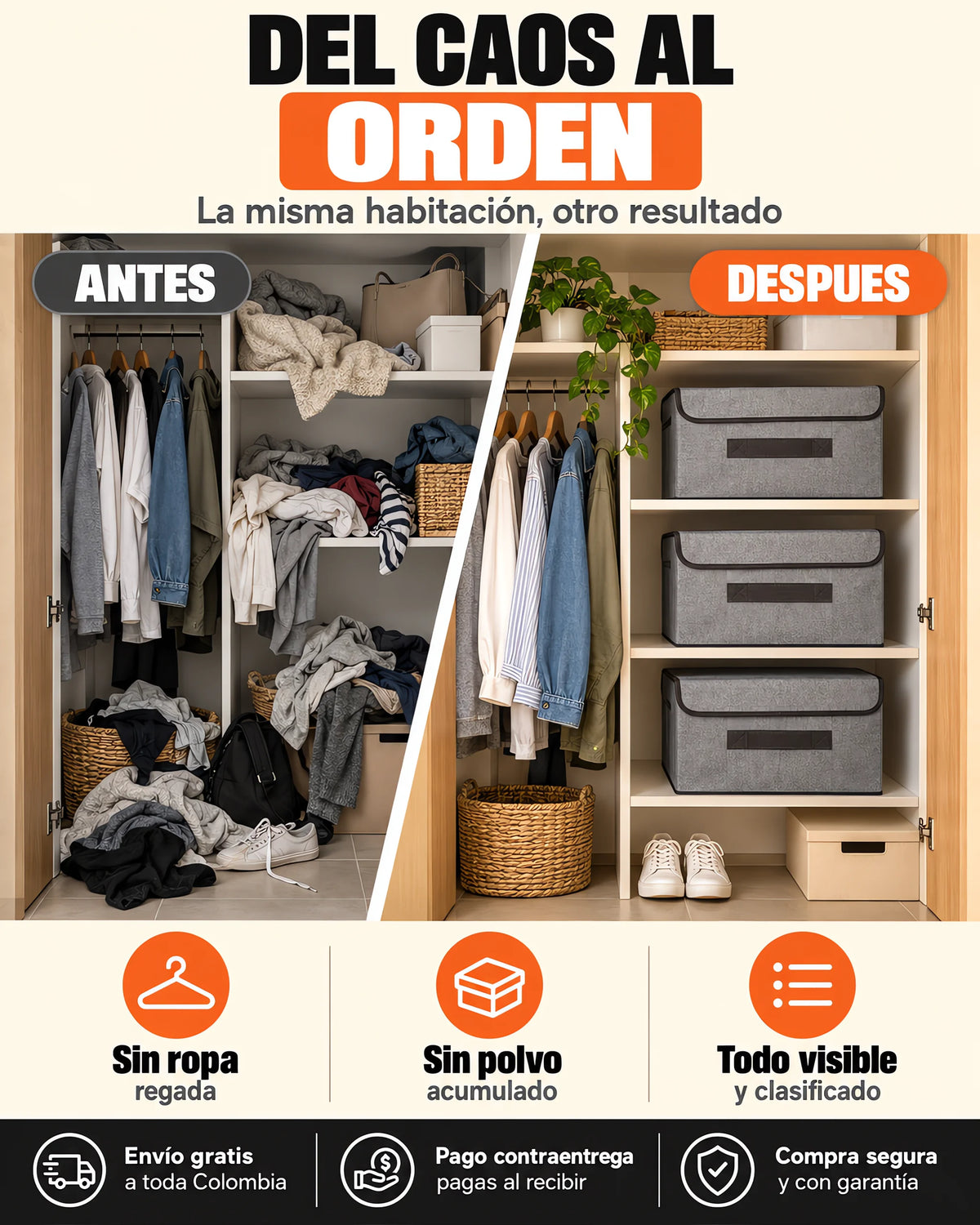 Combo x3 Cajas Organizadoras