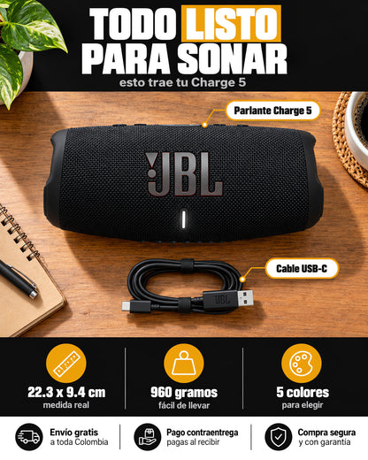 Parlante JBL Charge 5: Sonido Superior 🎶