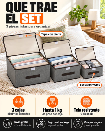 Combo x3 Cajas Organizadoras
