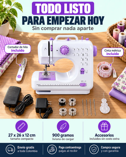 🧵 Maquina de Coser Multifuncional Portátil: Arregla tu ropa fácilmente y sin pagar