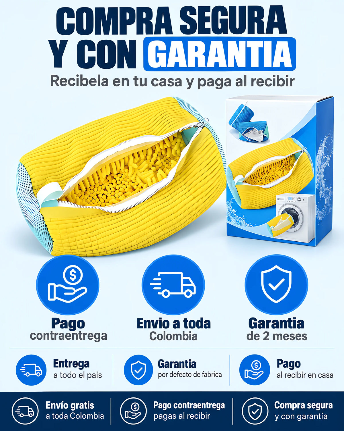 Funda MicroFibra Para Lavar Zapatos Sin Dañarlos 👟