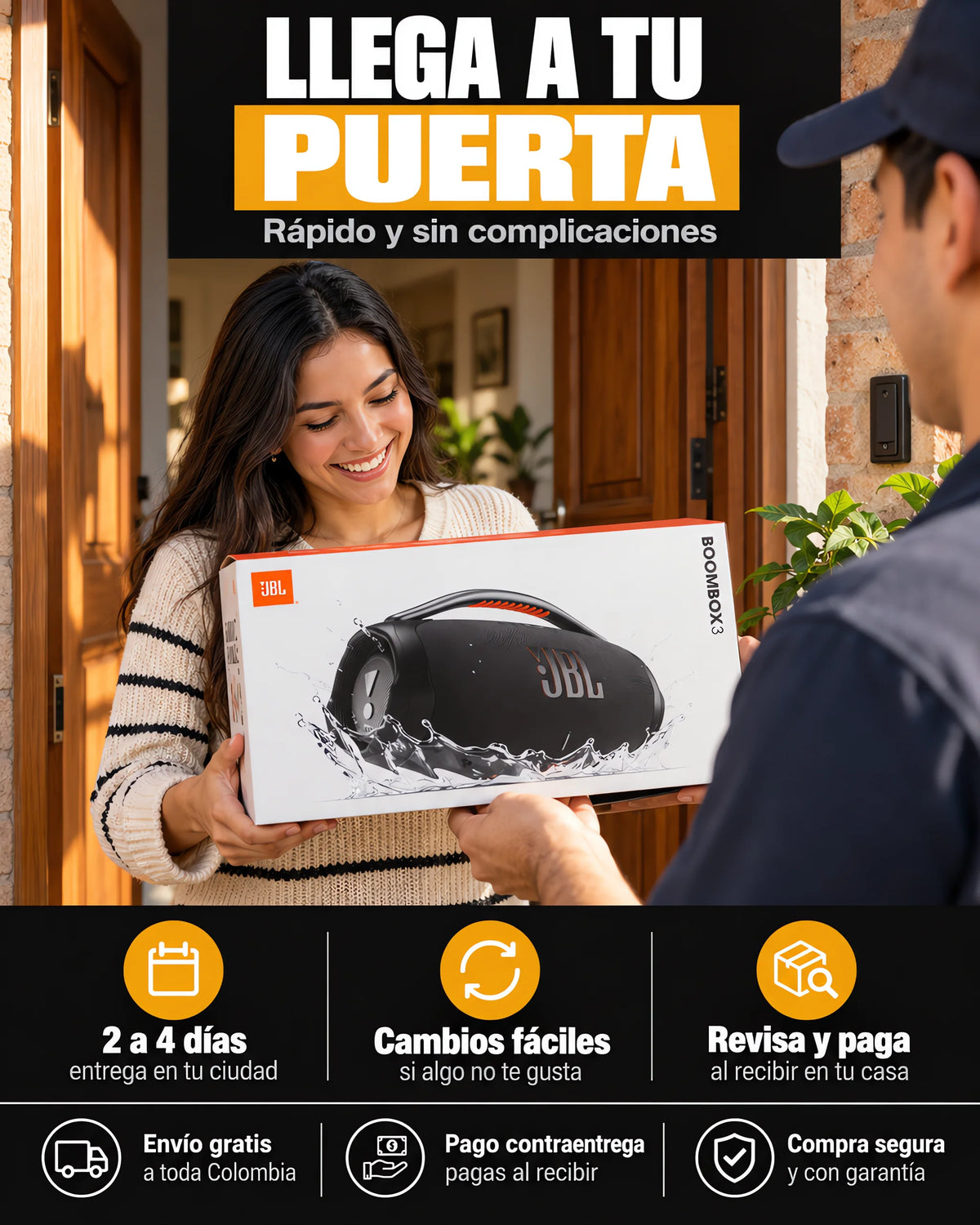 Parlante JBL Bomboox 3 — confianza_entrega
