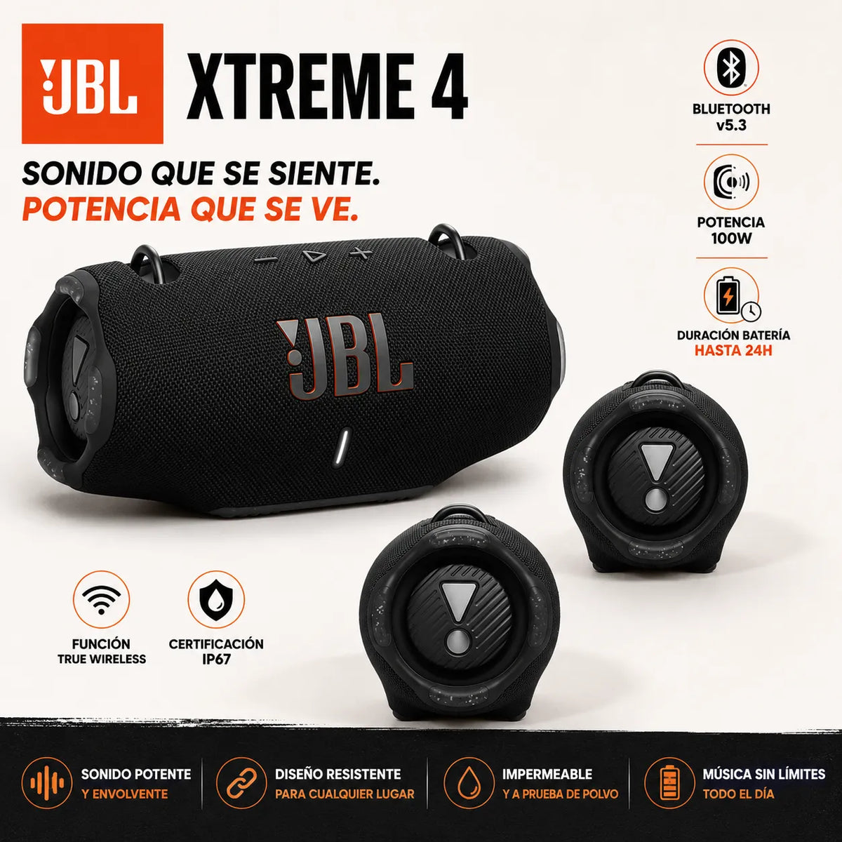 Parlante JBL Xtreme 4: Sonido Superior 🎶